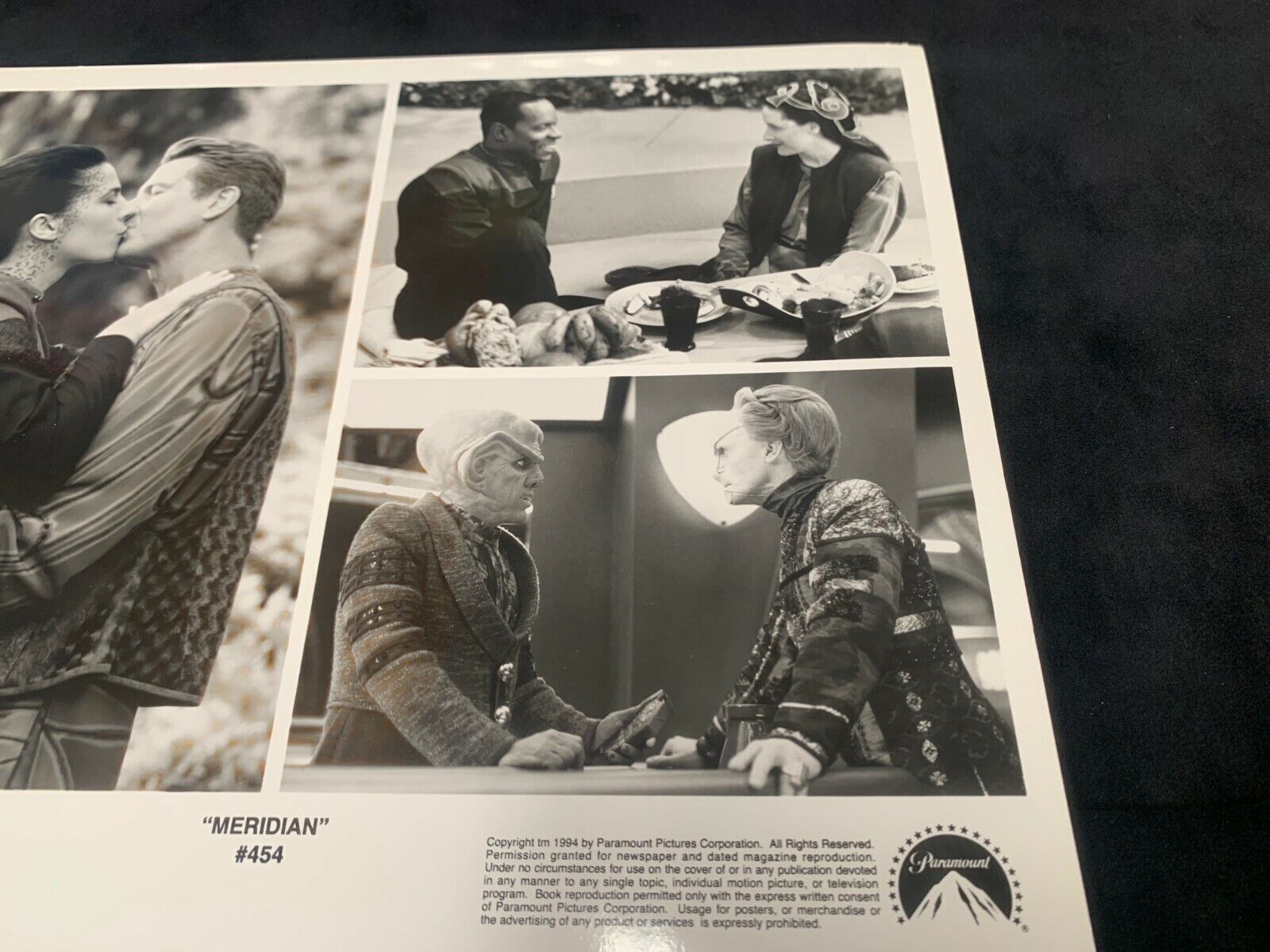 Star Trek Deep Space Nine 8x10 B&W Photo of Meridian #454