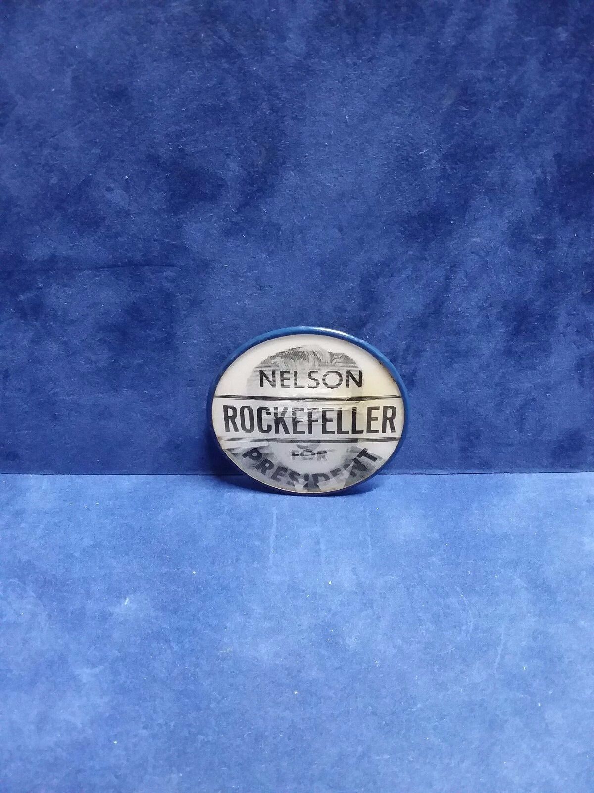 NELSON ROCKEFELLER FOR PRESIDENT POLITICAL FLASHER PIN