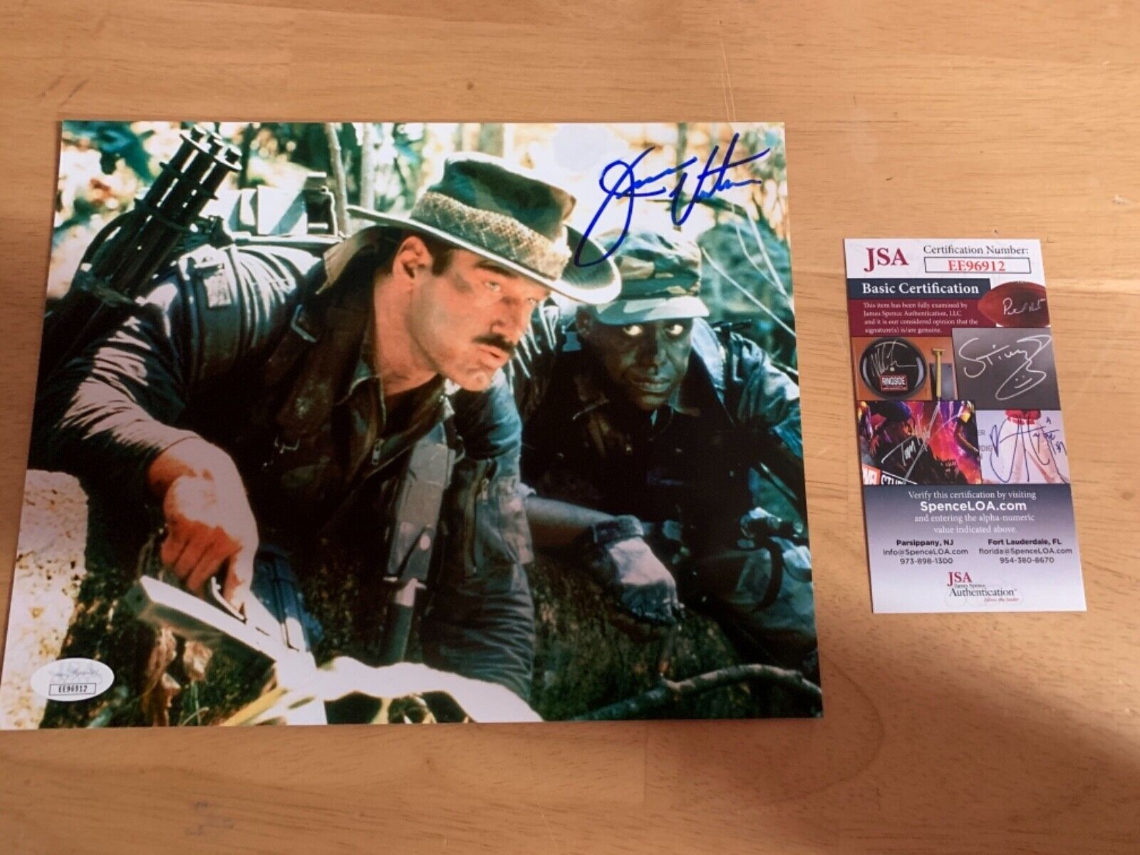 Jesse Ventura "Predator” Actor Autographed 8x10 Photo JSA