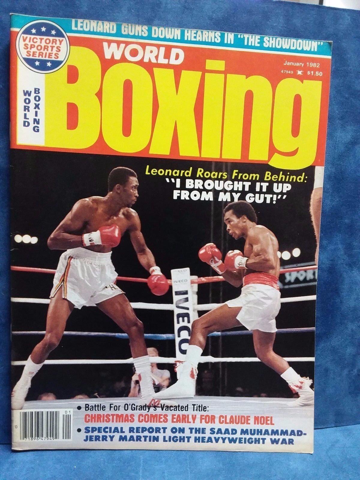 JANUARY 1982 WORLD BOXING MAG SUGAR RAY LEONARD