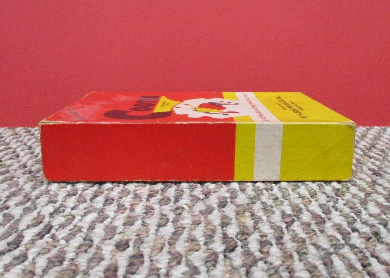 1949 Vintage Cootie Game Box  Is 6x9 Inches Missing 1 Leg Green Heads EX