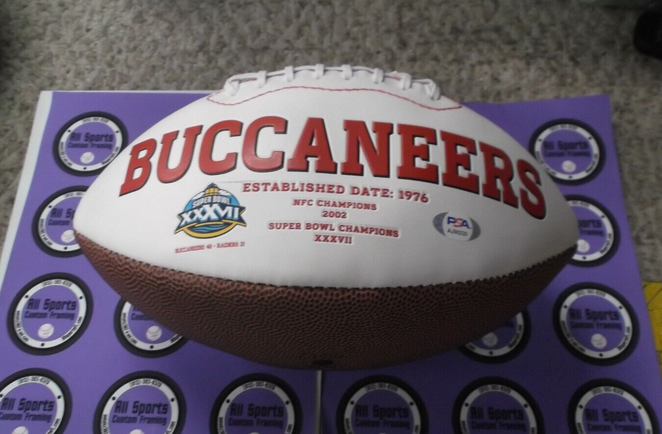 Vincent Jackson Tampa Bay Buccaneers Autographed Football PSA #AJ90230