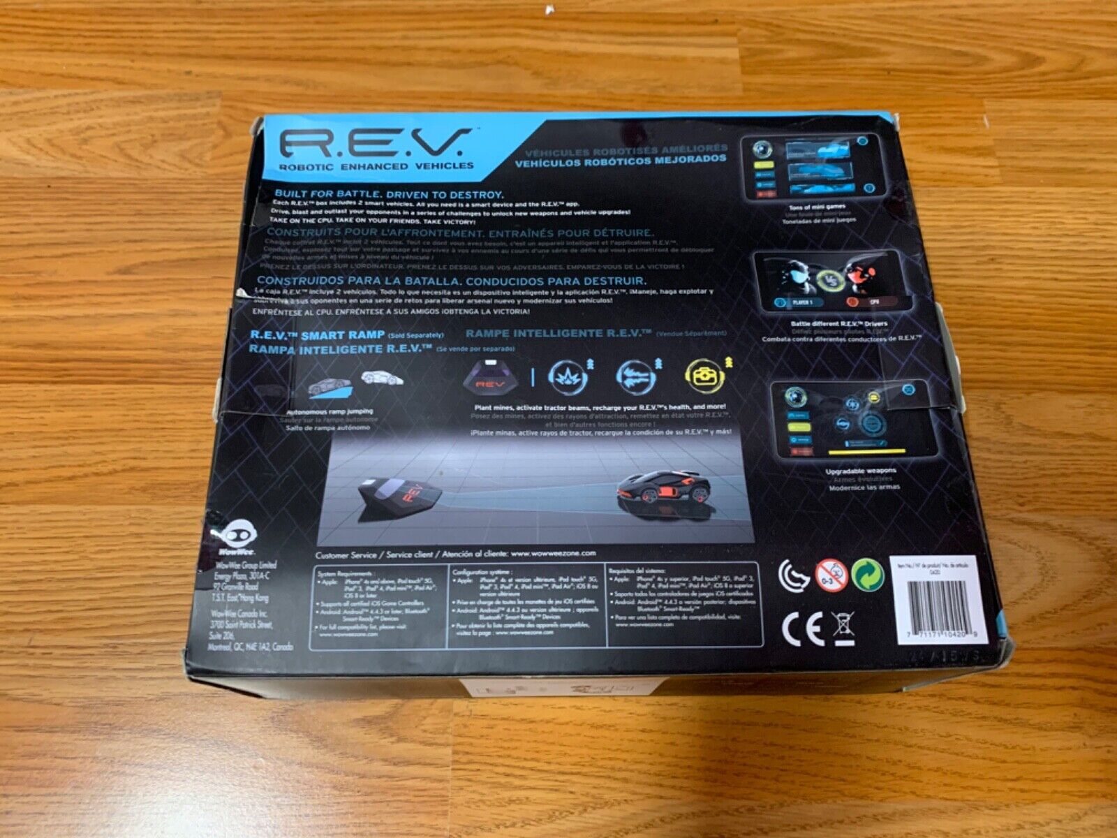 R.E.V Bluetooth Robotic Complete Battle 2 Pack Opened Rev Cars