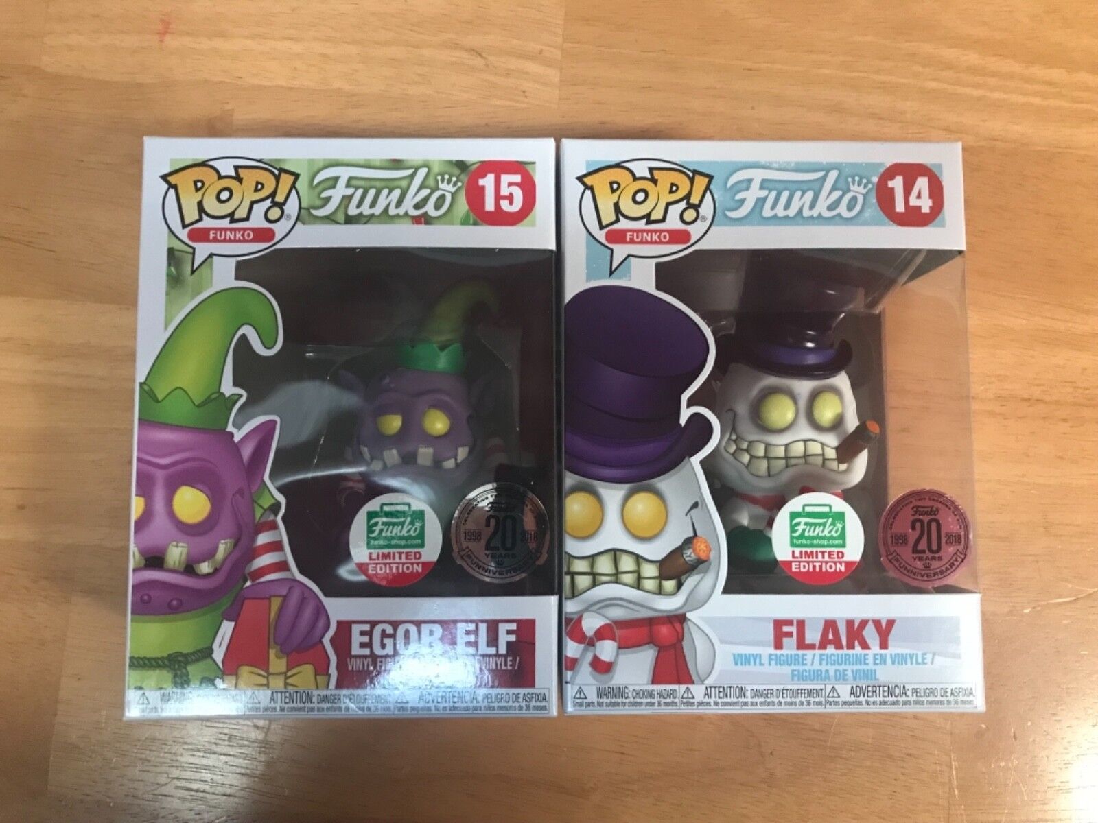 Funko Pop Egor Elf and Flaky Holiday Funko Shop Exclusive 12 Days of Christmas