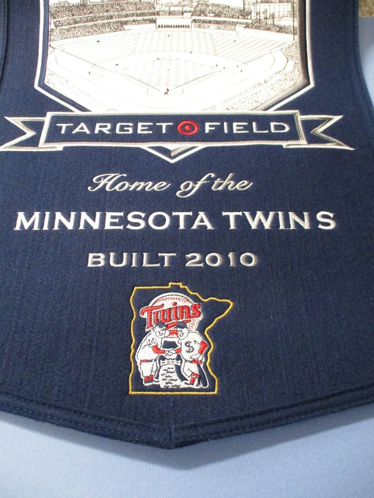 Minnesota Twins Target Field Winning Streak Embroidered  Stadium Banner 21x14