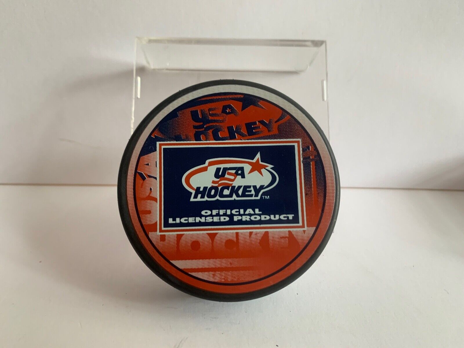 Peter Laviolette Team USA Autographed Official NHL Hockey Puck USA Hockey Puck