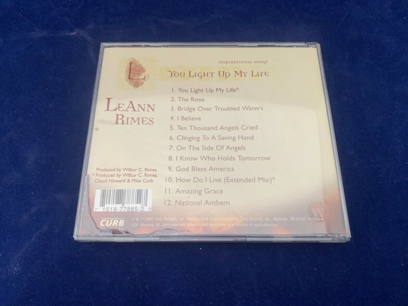 Leann Rimes You light up my life CD Album Used with Free Shipping Curb Records