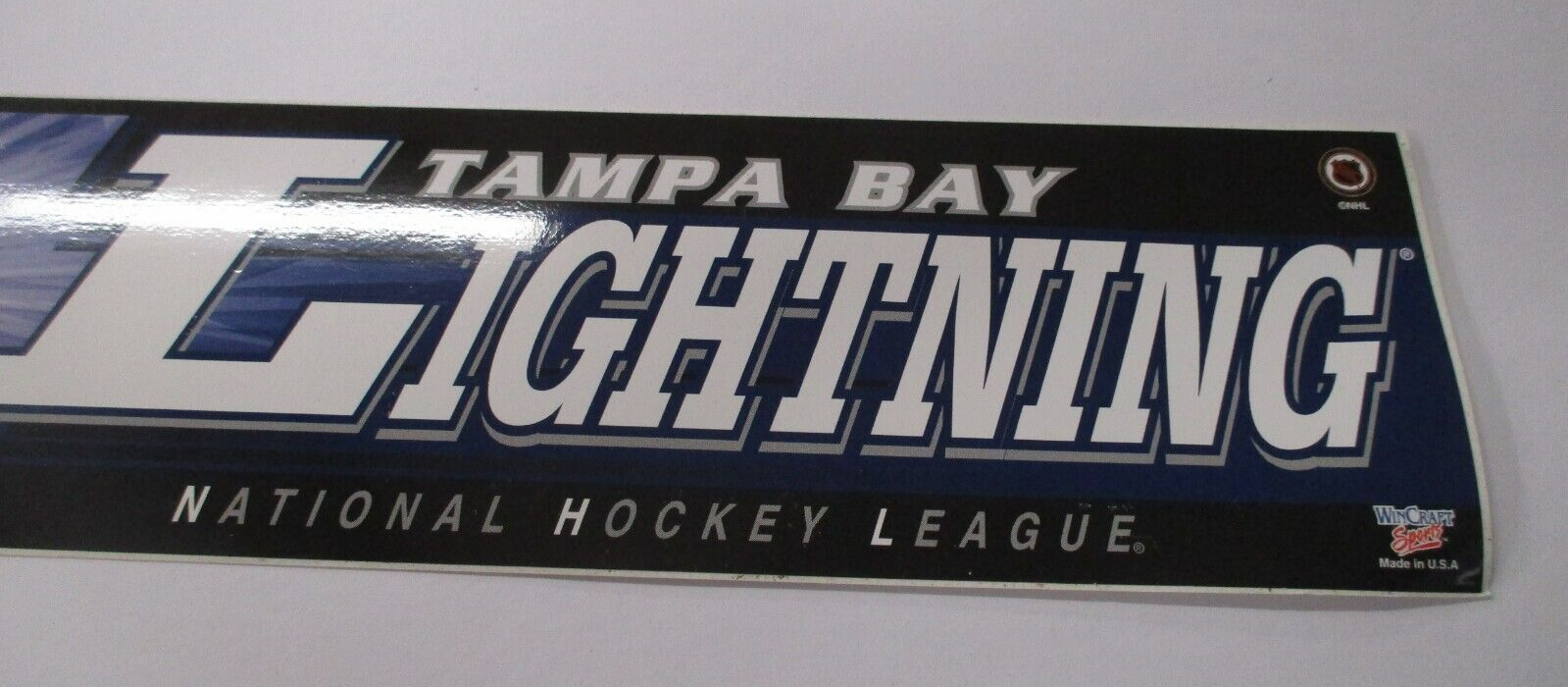 Tampa Bay Lightning Older Wincraft Sports Bumper Sticker Made in USA NHL