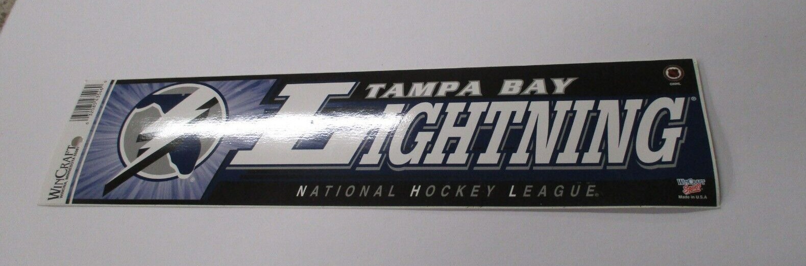 Tampa Bay Lightning Older Wincraft Sports Bumper Sticker Made in USA NHL