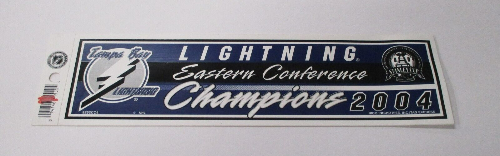 Tampa Bay Lightning 2004 Eastern Conference Champions Rico Bumper Sticker