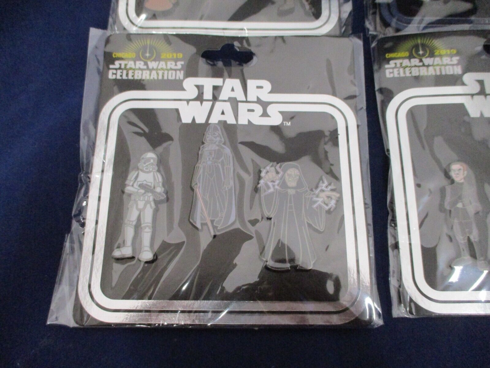 Star Wars Celebration Chicago Pins ! 3 Pin Packs - Lot of 4 - 2019 Exclusive