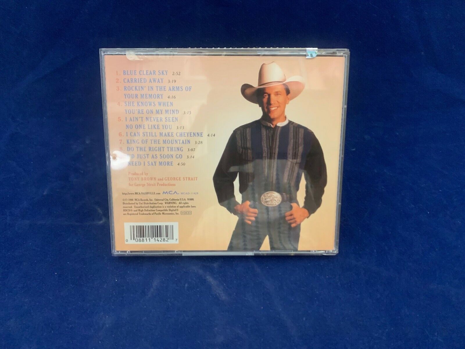 George Strait blue clear sky CD Album Used with Free Shipping MCA Records 1996