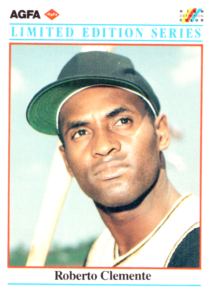 Roberto Clemente 1990 MSA AGFA Film Card #8 in set of 22  in NM to MT Condition