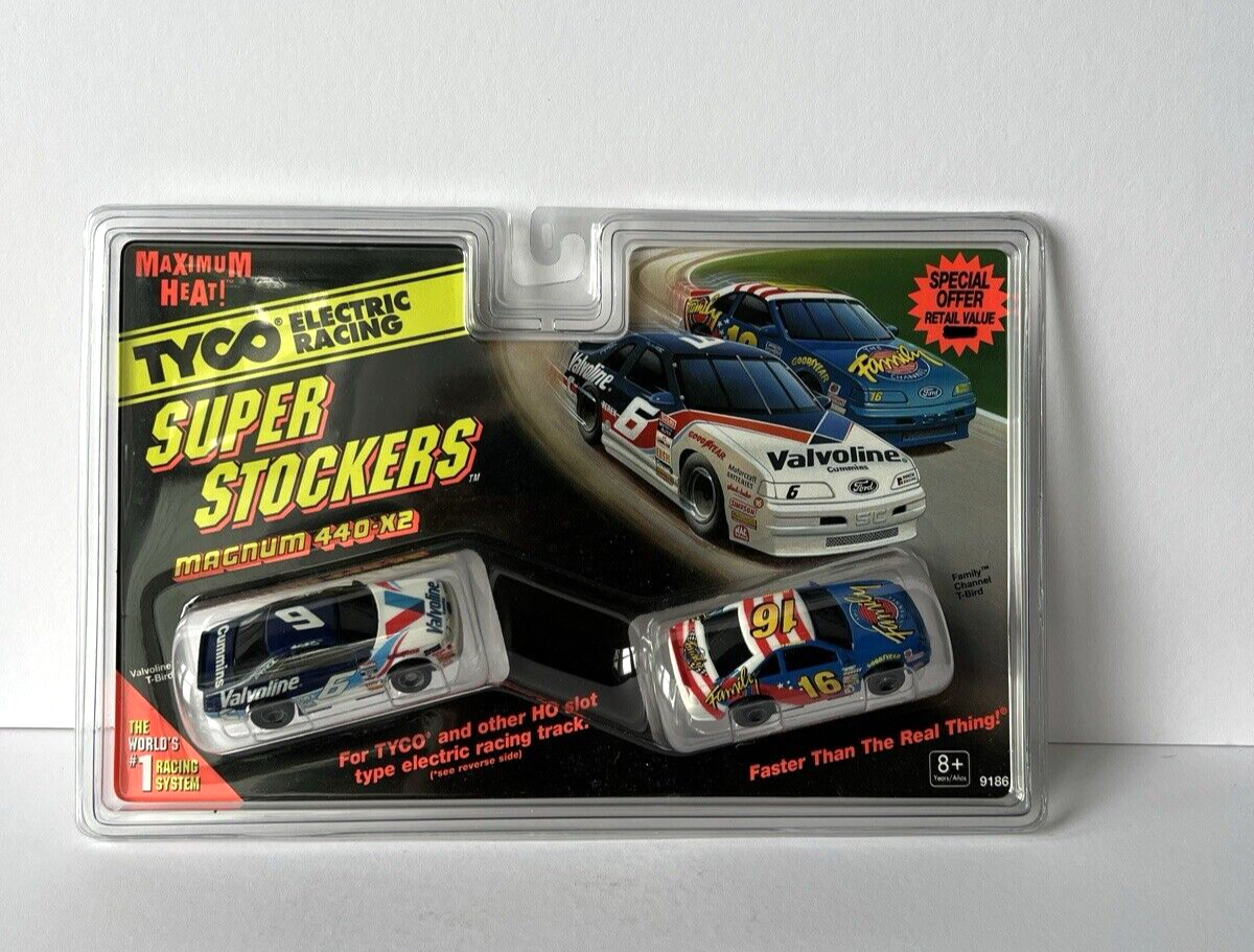 Tyco Racing Super Stockers Magnum 440X2 Valvoline Family Slot Cars New In Box