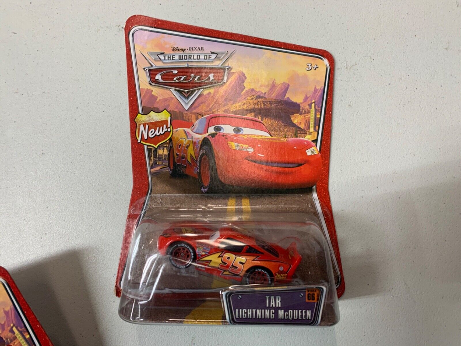 Disney Pixar Cars The World of Cars Tar Lightning McQueen OPENED