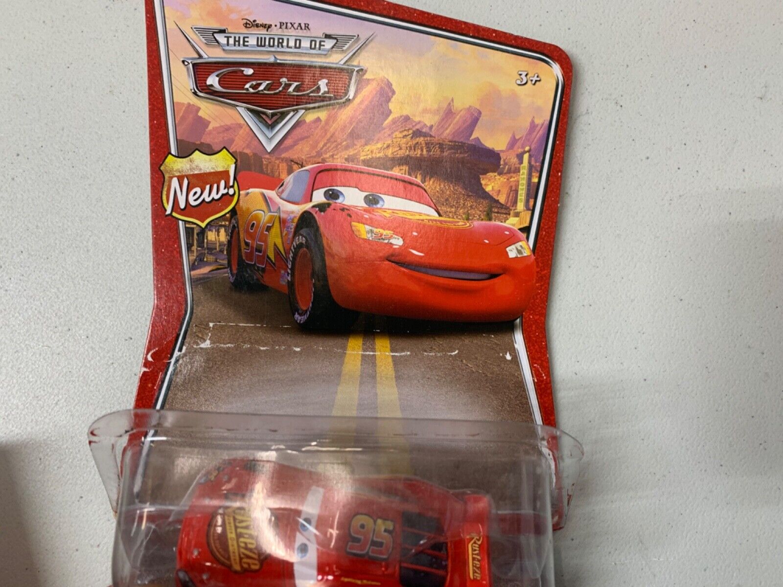 Disney Pixar Cars The World of Cars Tar Lightning McQueen OPENED