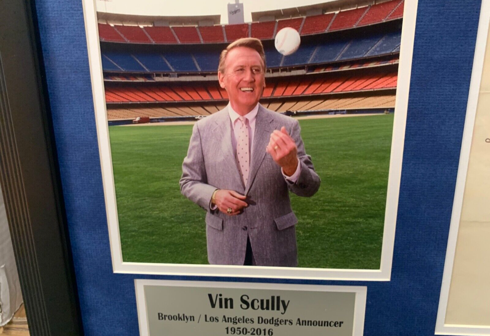 Vin Scully Dodgers Announcer Autographed Signed Letterhead Hall of Fame PSA