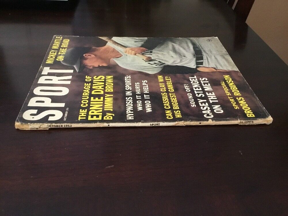 1963 Mickey Mantle Sports Magazine Ernie Davis October Issue