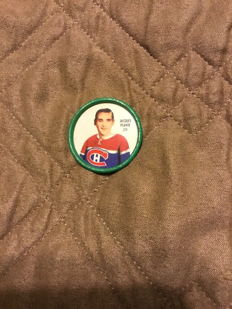 1962 SHIRRIFF NHL HOCKEY METAL COIN JACQUES Plante