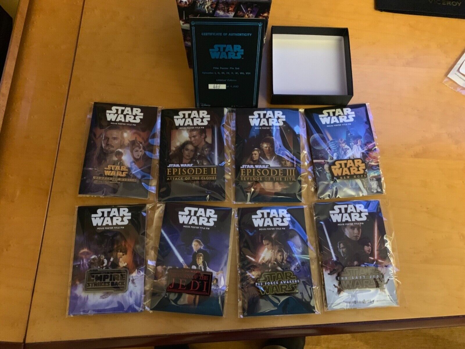 Star Wars Celebration Chicago Movie Poster Title Pin Box Set Trading Pins 2019