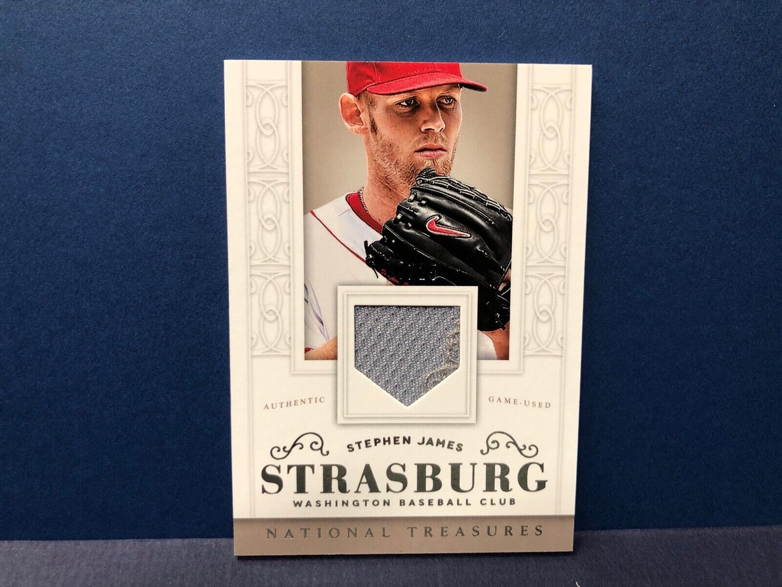 Stephen Strasburg 2014 Panini National Treasures Game jersey card Nationals 9/25