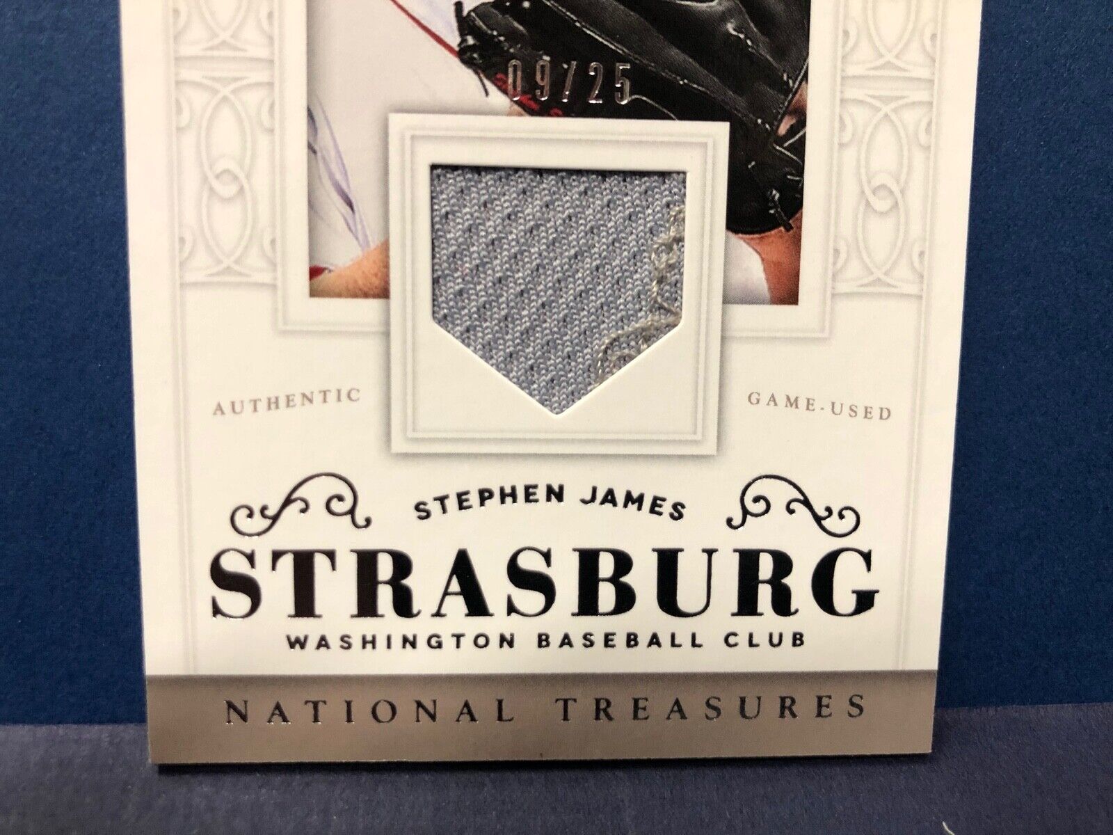 Stephen Strasburg 2014 Panini National Treasures Game jersey card Nationals 9/25