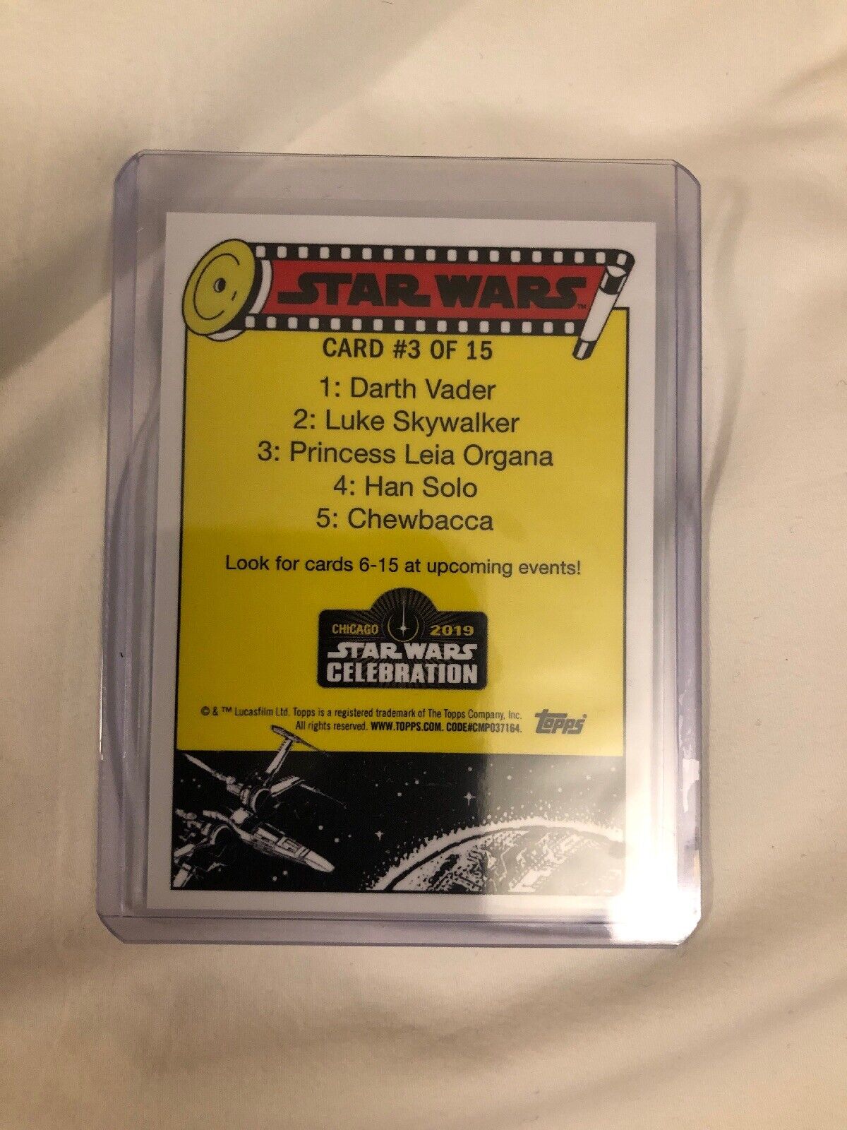 Star Wars Celebration 2019 Topps Exclusive Princess Leia 90/99 RARE