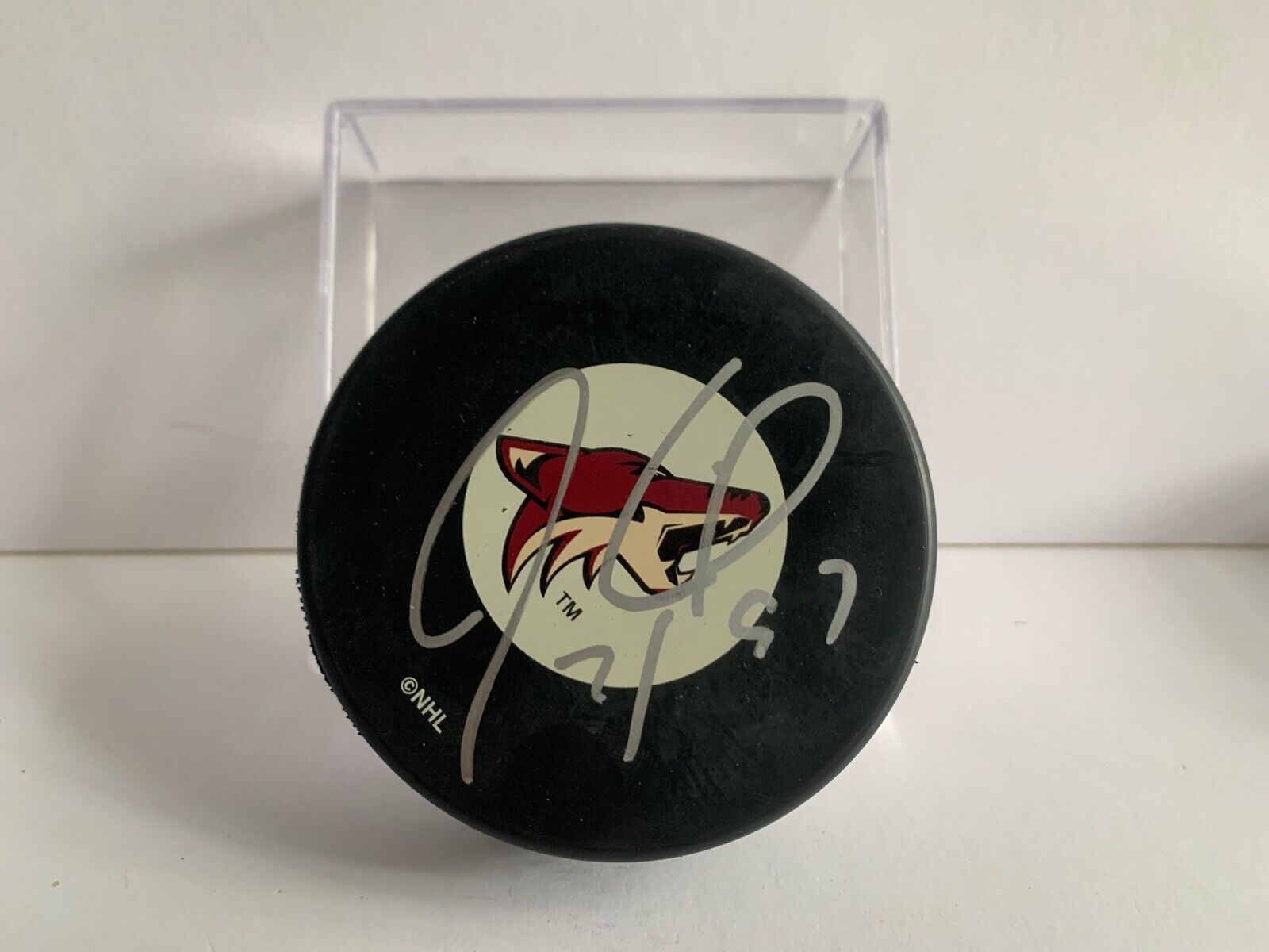 Jeremy Roenick Phoenix Coyotes Autographed NHL Officially Licensed Hockey Puck