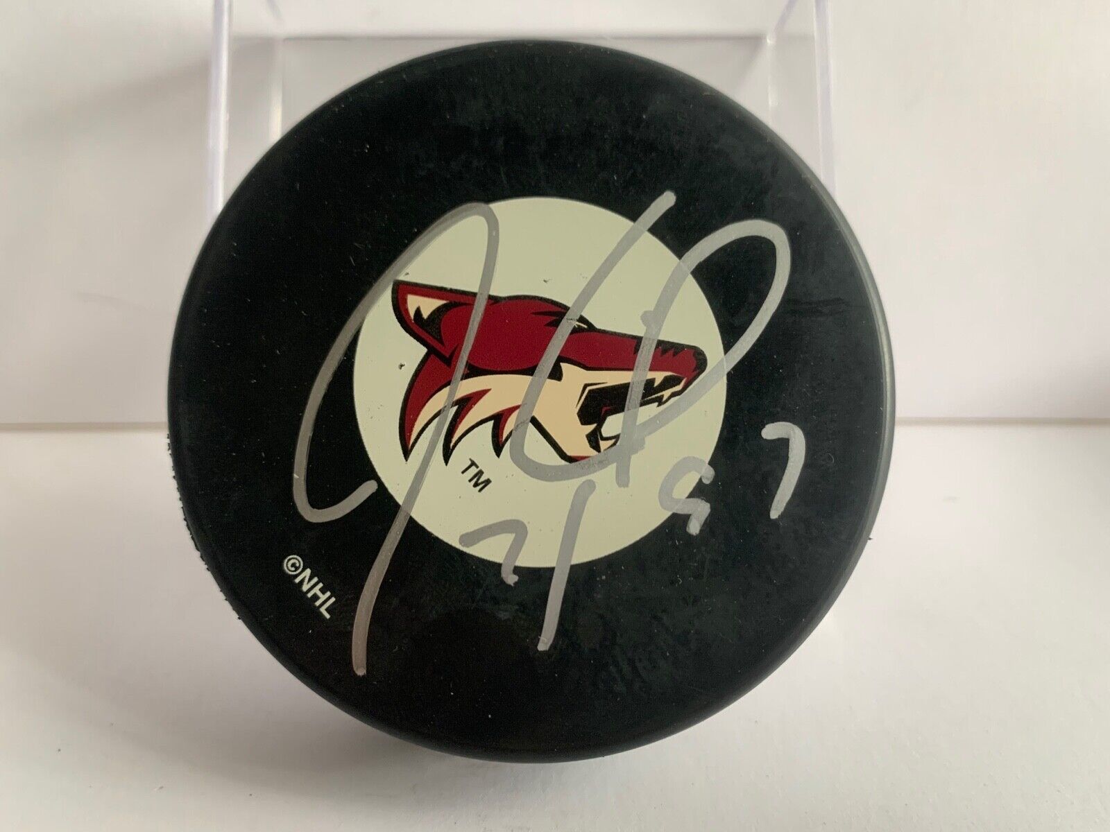 Jeremy Roenick Phoenix Coyotes Autographed NHL Officially Licensed Hockey Puck