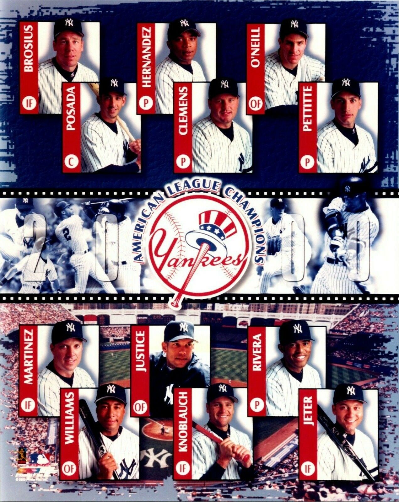 New York Yankees World Series Champions Unsigned PF 8x10 Photo WS Hologram