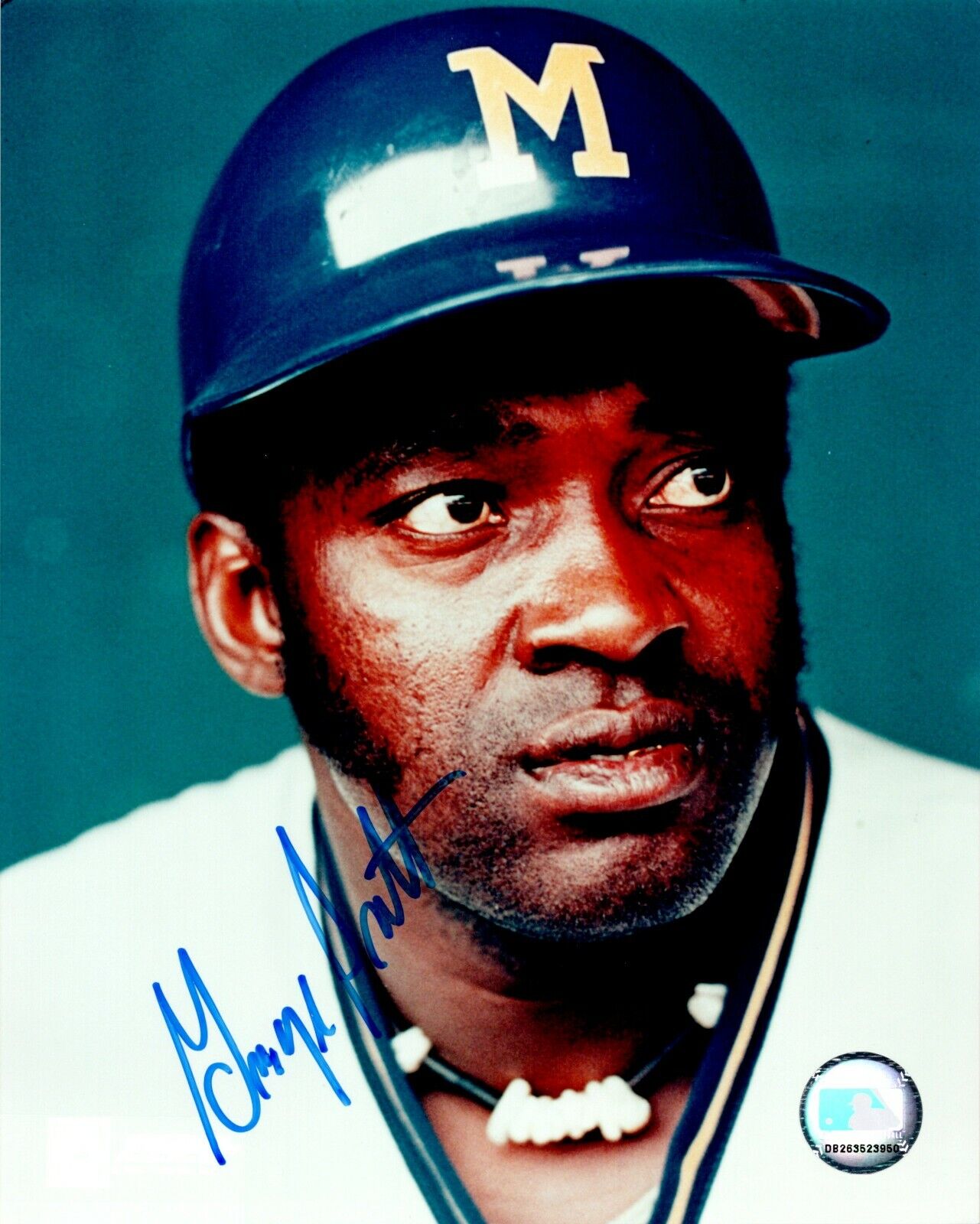 George Scott Milwaukee Brewers Signed autographed 8x10 photo Stock Photo