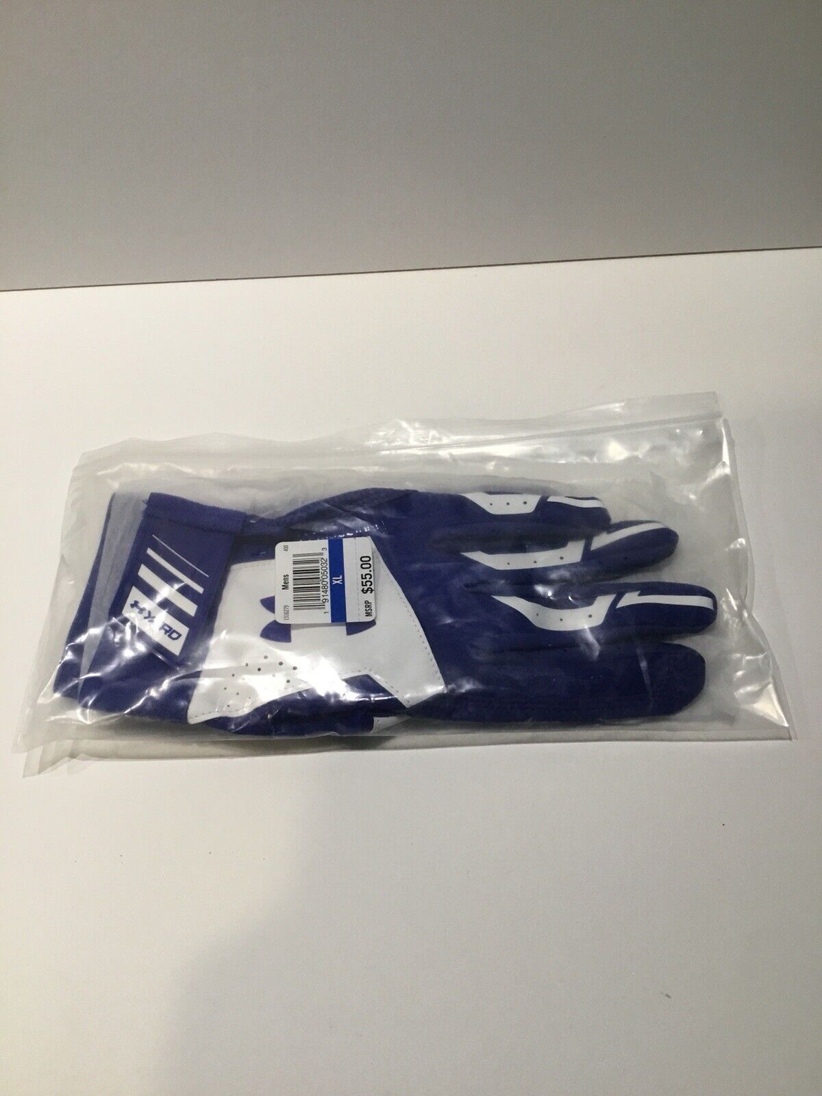 Under Armour Yard Batting Gloves Blue White NIP 55.00 MSRP