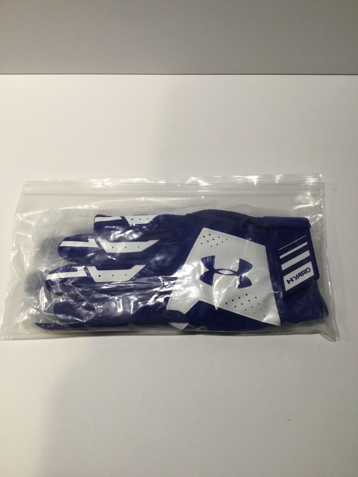 Under Armour Yard Batting Gloves Blue White NIP 55.00 MSRP