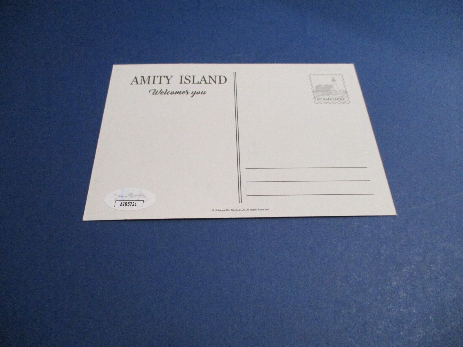 Richard Dreyfuss Autographed Signed Amity Post Card JSA COA #AI85721