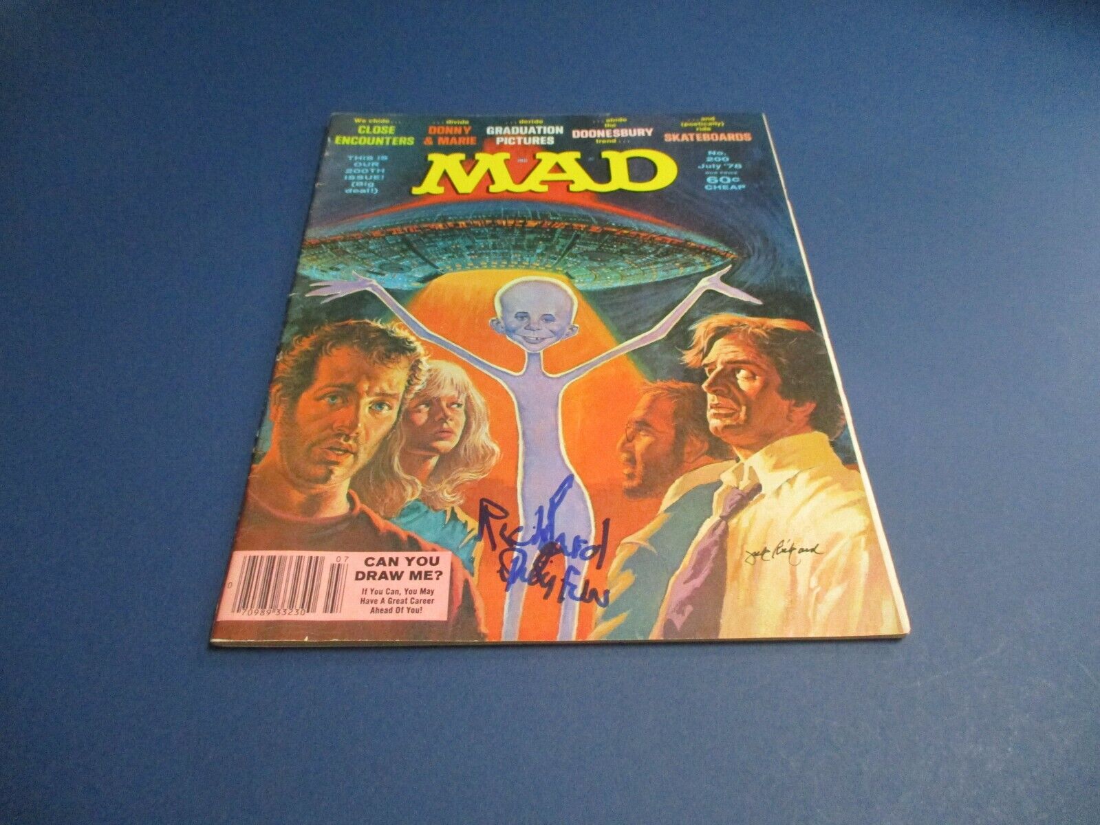 Richard Dreyfuss Autographed Signed 1978 Mad Magazine JSA COA #AI85647