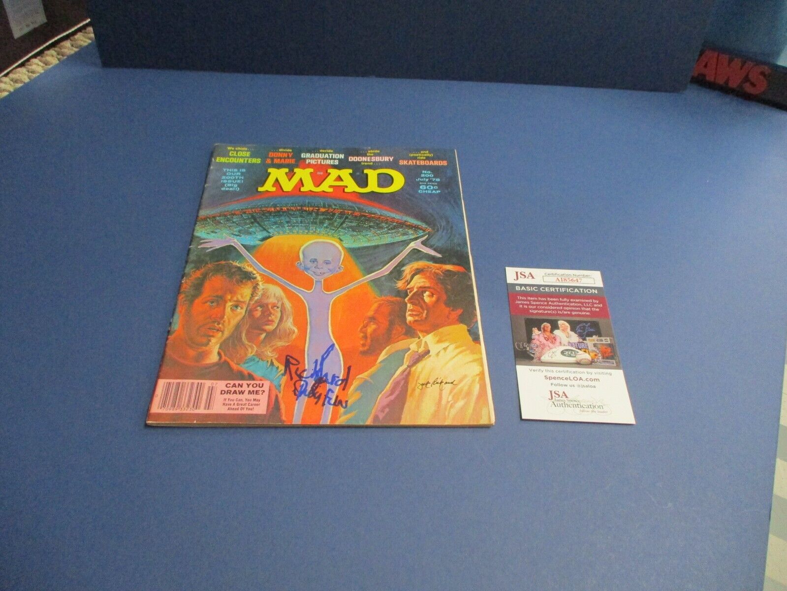 Richard Dreyfuss Autographed Signed 1978 Mad Magazine JSA COA #AI85647