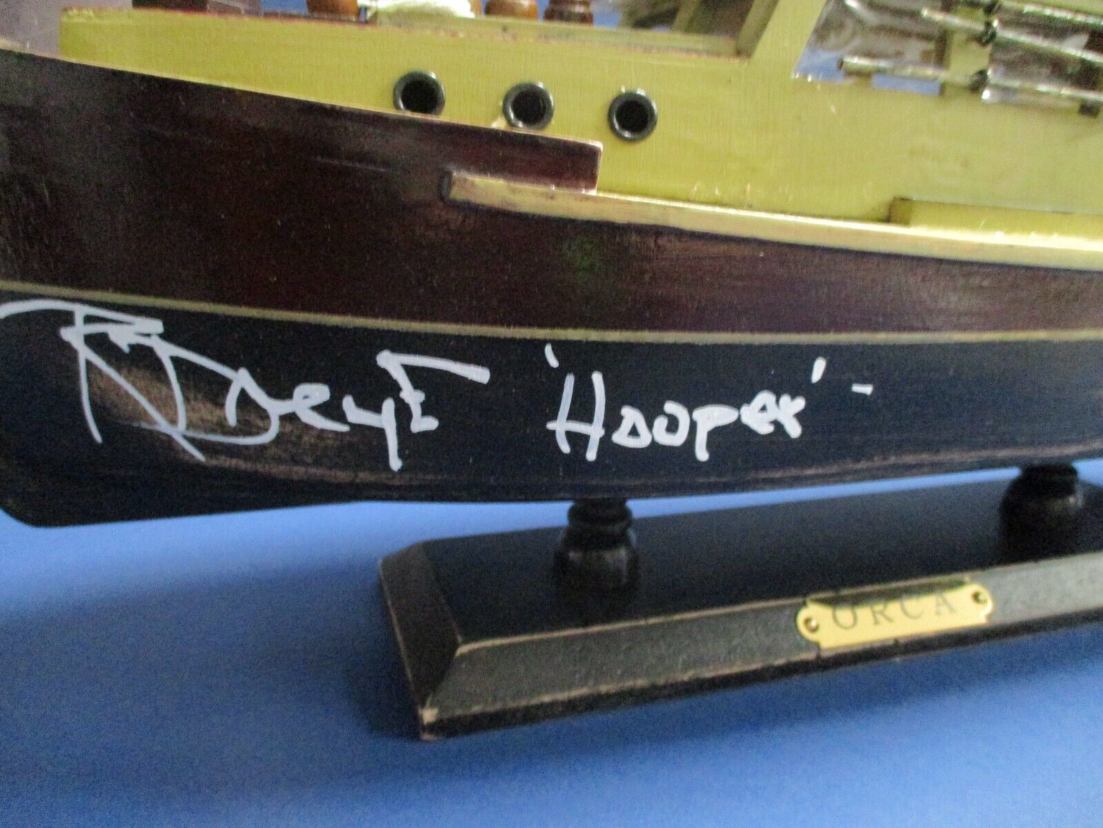 Richard Dreyfuss Autographed Signed Jaws ORCA Replica Boat JSA COA #AI85633