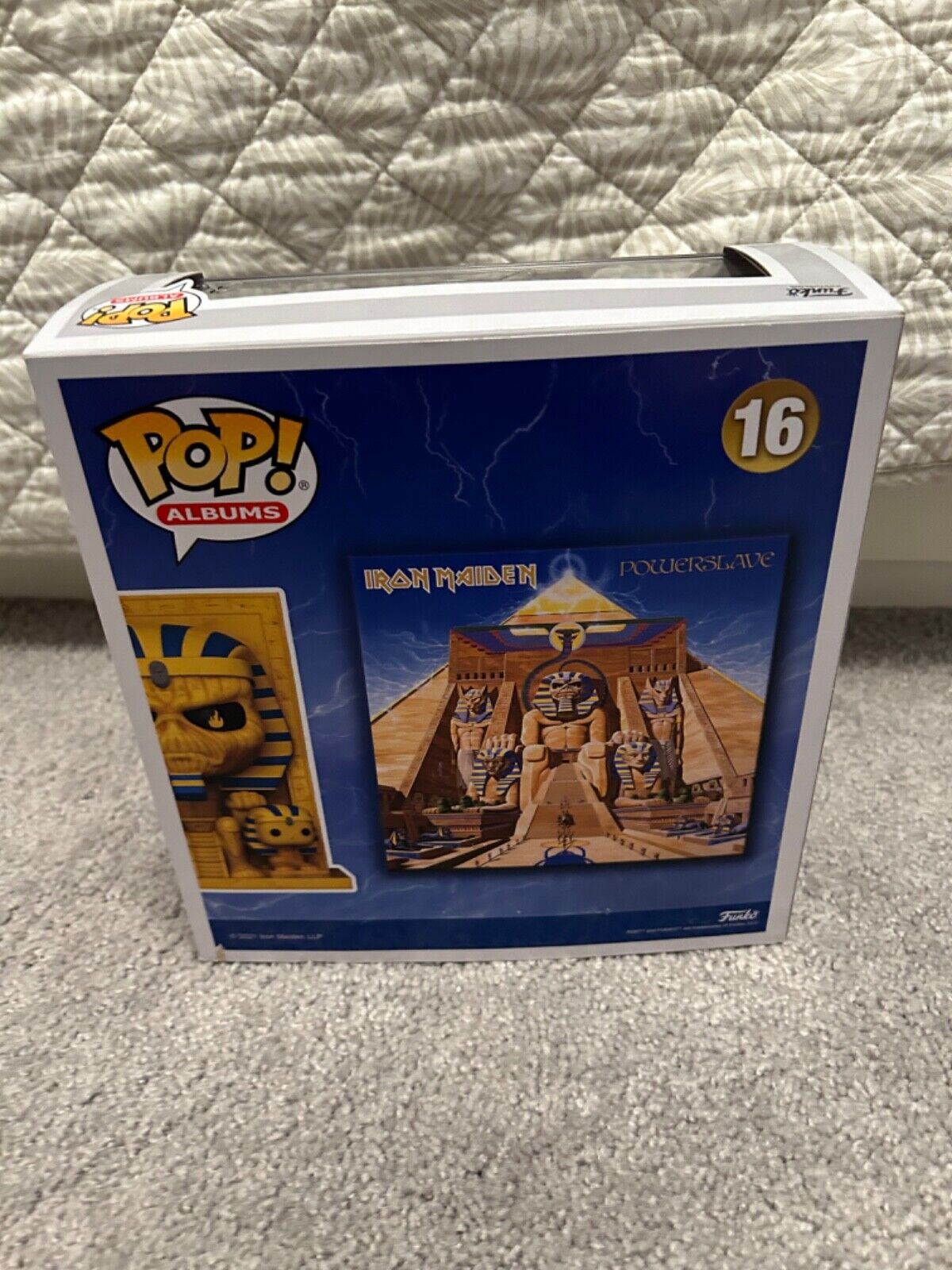 Powerslave Iron Maiden Funko Pop Signed by Artist Derek Riggs SKETCH JSA Album