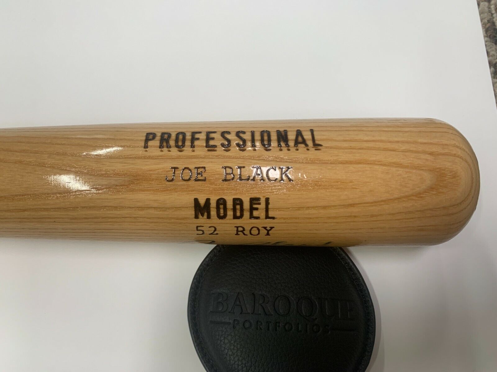 Joe Black Autographed Signed Young Bat Model 52 ROY Baseball Bat JSA COA #K59220