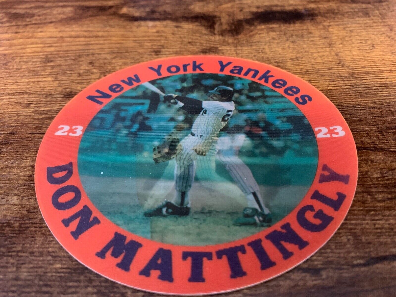 Don Mattingly New York Yankees 1986 Sportflies 3D Disk 4.5 Inch