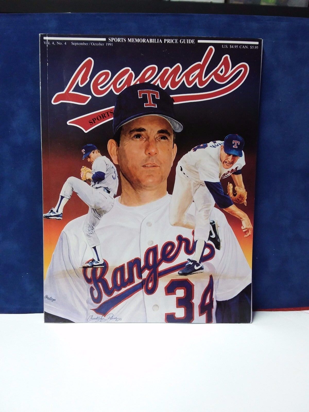 1991 Nolan Ryan Legends Sports Memorabilia Magazine