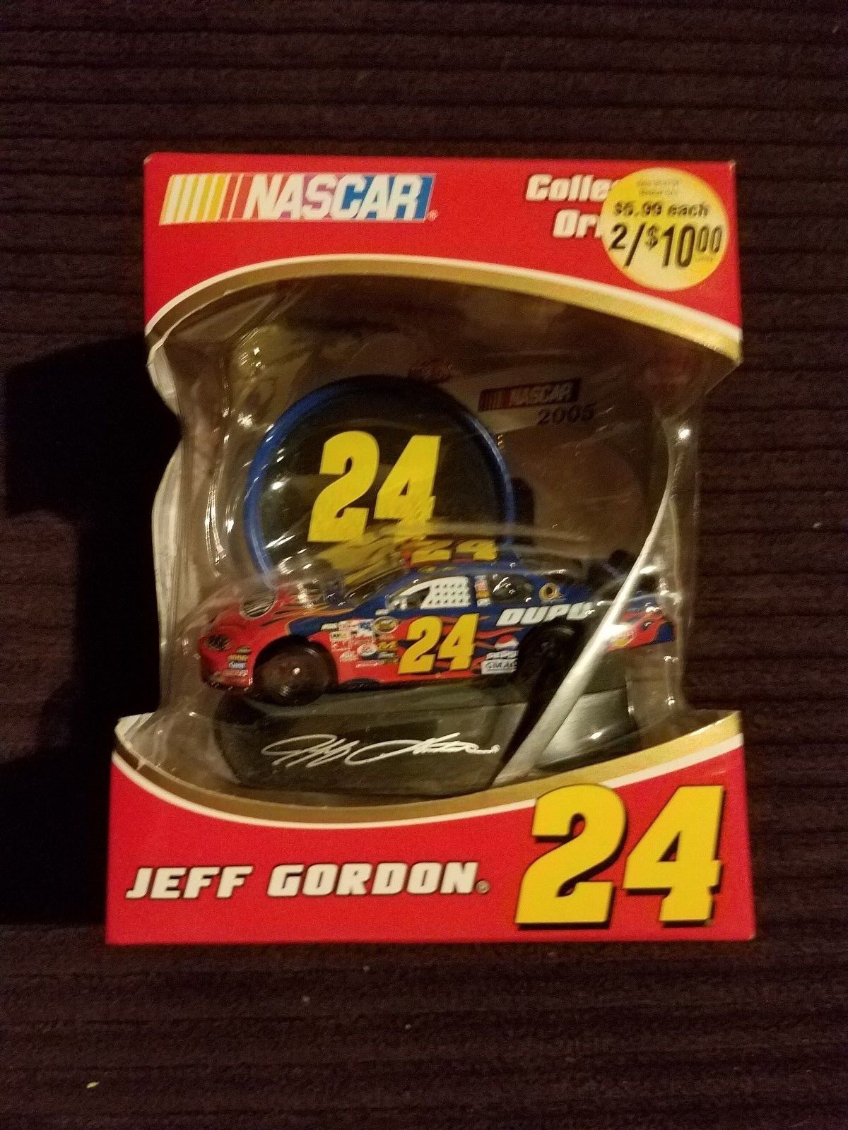 Nascar Jeff Gordon #24 Collectible Ornament Trevco