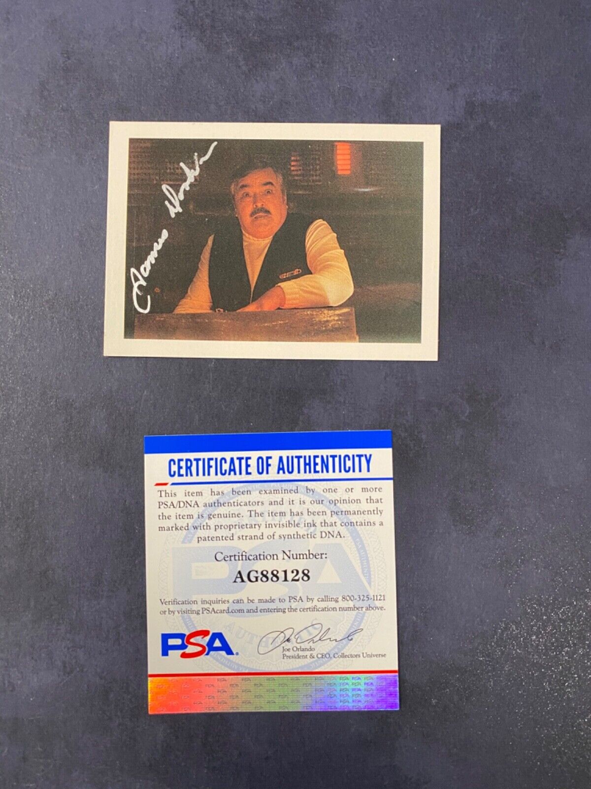 James Doohan Star Trek Scotty Autographed Card PSA Certified