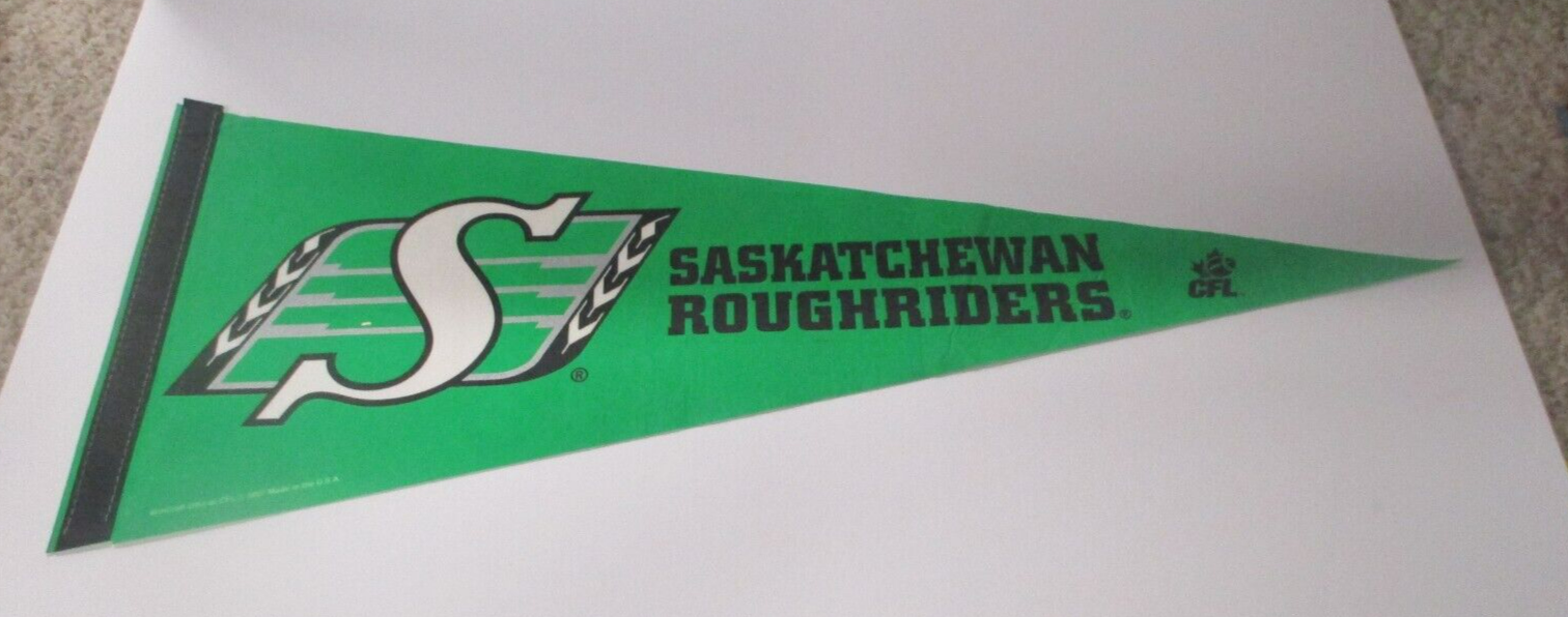 Saskatchewan Roughriders CFL Wincraft Official 2007 Flag Pennant Made in the USA