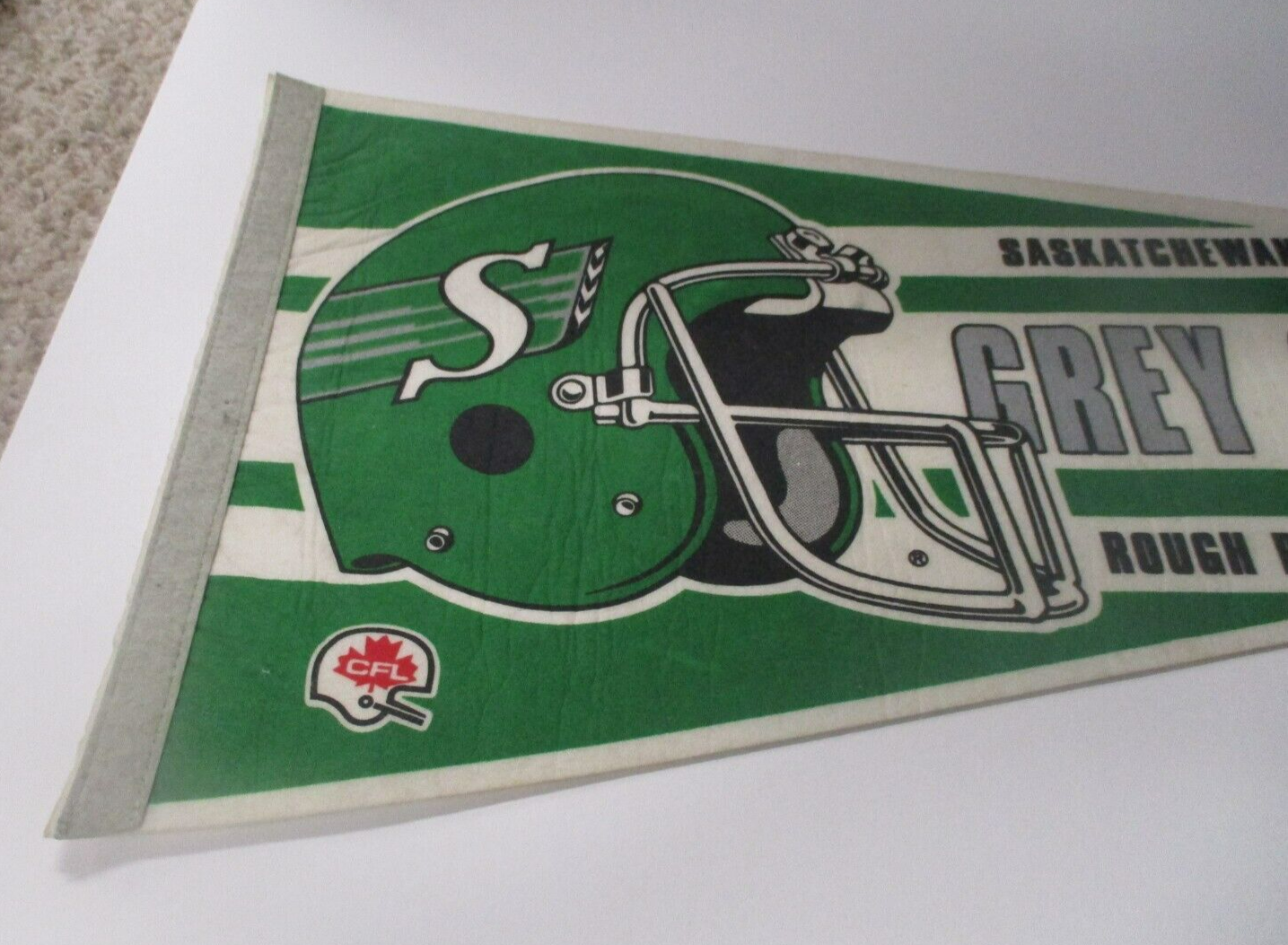 Saskatchewan Roughriders 1989 Grey Cup Champs CFL Flag Pennant