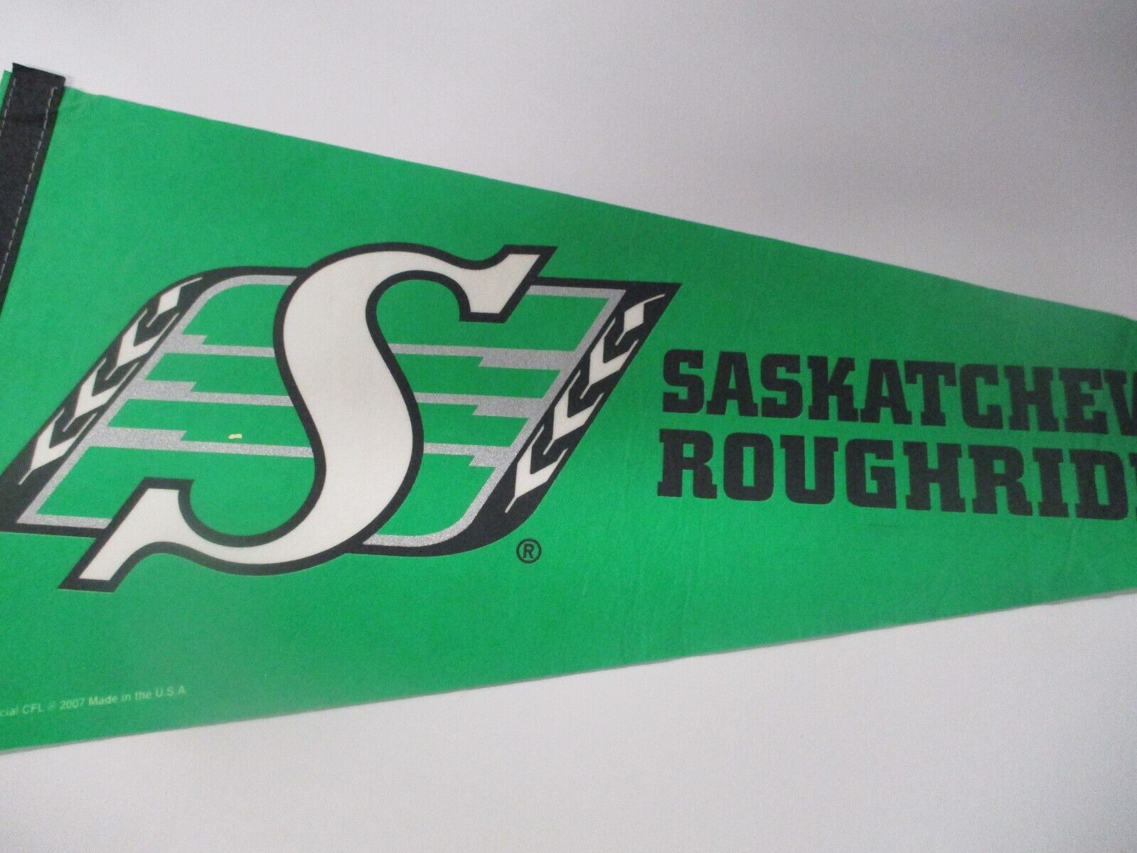 Saskatchewan Roughriders CFL Wincraft Official 2007 Flag Pennant Made in the USA