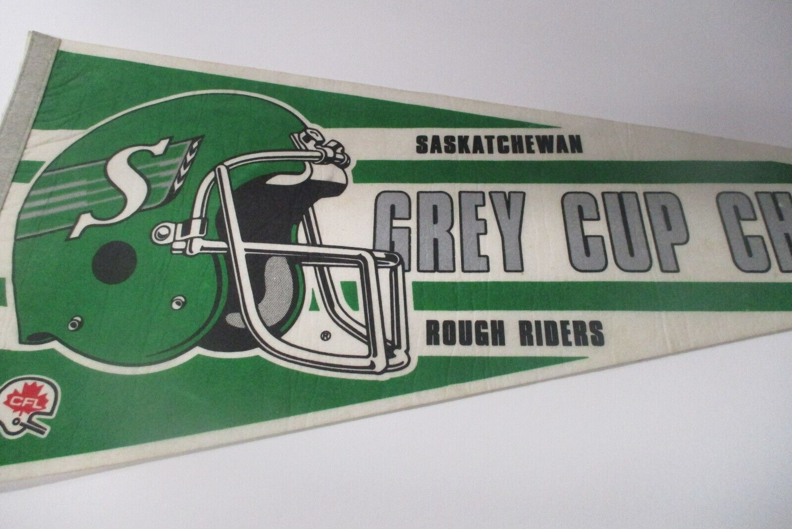 Saskatchewan Roughriders 1989 Grey Cup Champs CFL Flag Pennant