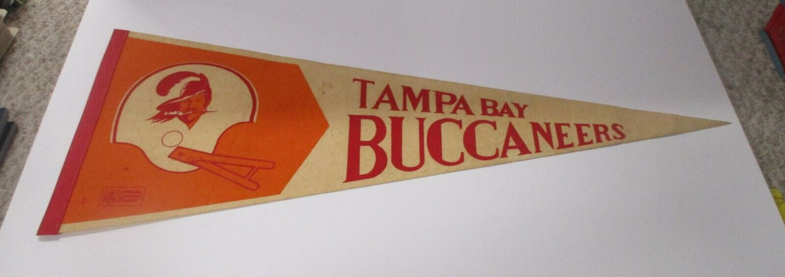 Vintage Tampa Bay Buccaneers NFL Official Licensed Flag Pennant