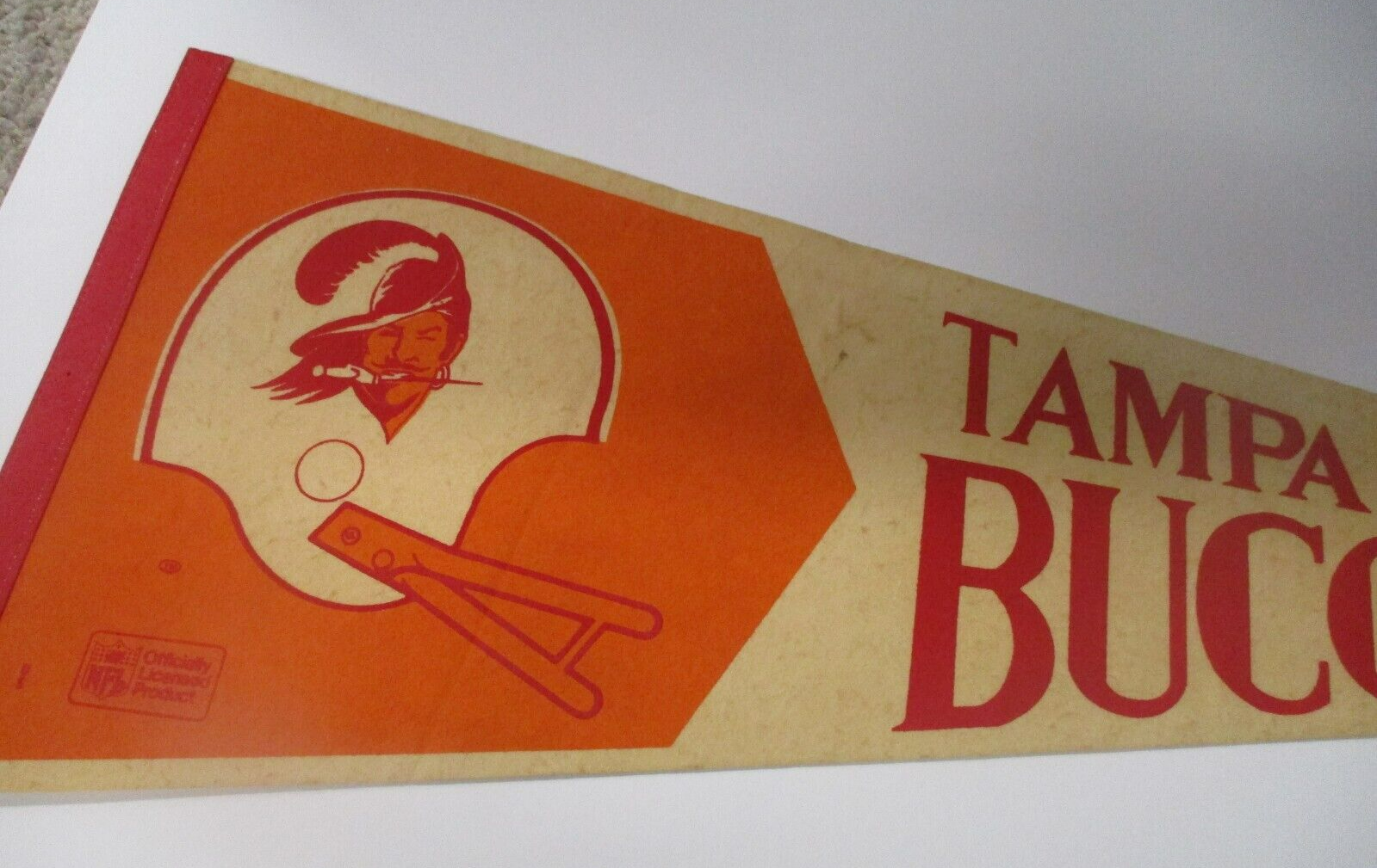 Vintage Tampa Bay Buccaneers NFL Official Licensed Flag Pennant