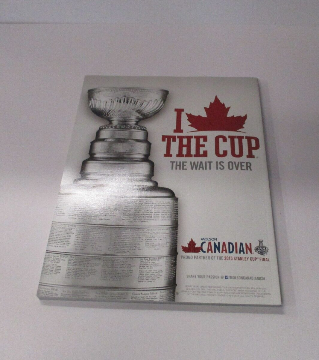 Stanley Cup 2015 Finals Blackhawks and Lightning Official NHL Game Program